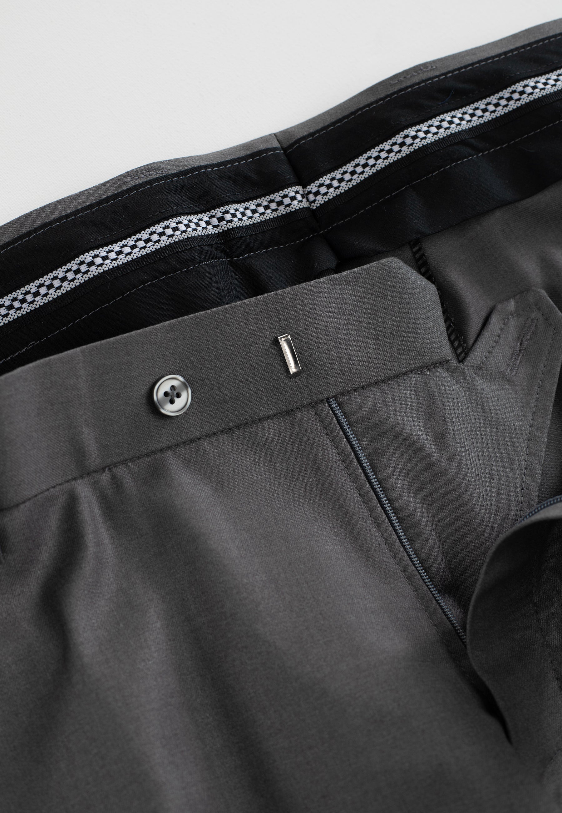 Tailored trousers - Melange Grey
